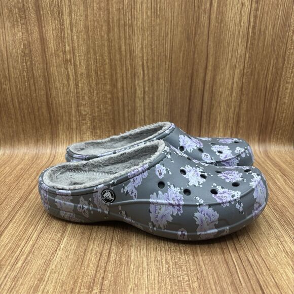 Crocs Freesail Lined Clog Women's Size 9 Floral/Slate Gray - Picture 1 of 7